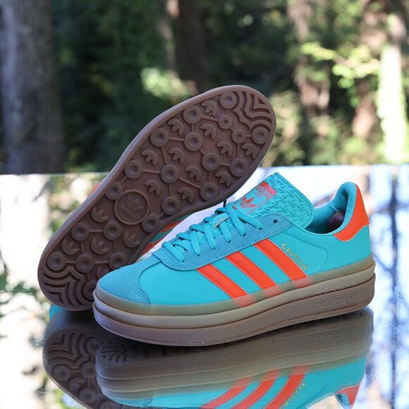 Adidas Gazelle Bold Mint Rush Impact Orange - Picture 5 of 13